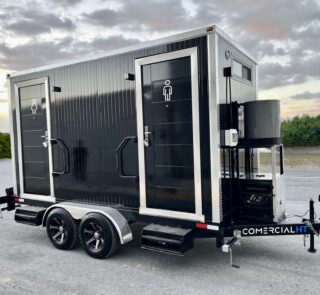 BAÑO MOVIL DE LUJO 2X4.40mts Comercial HT Remolque